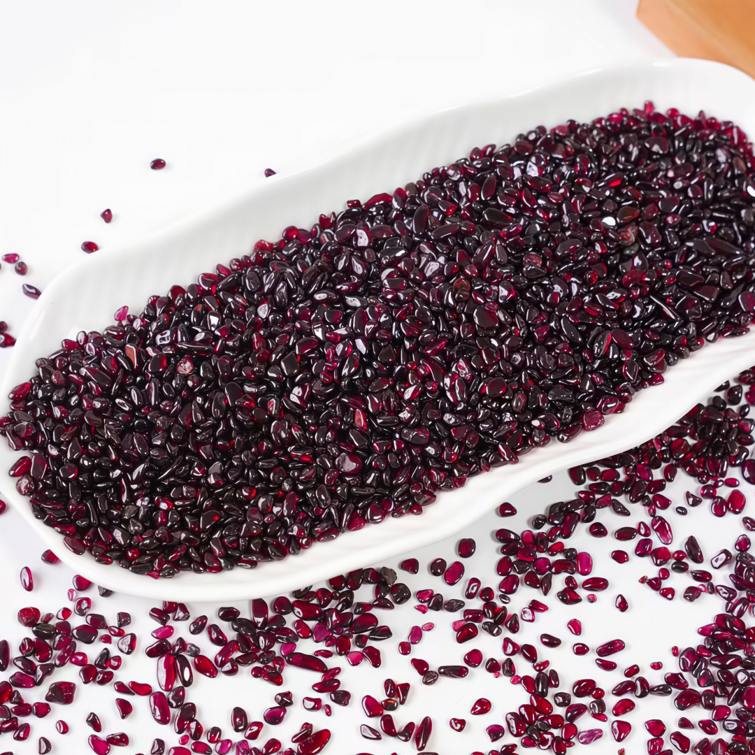 Aquarium Fish Saltwater - Natural Garnet Crushed Stone, Garden Decoration,