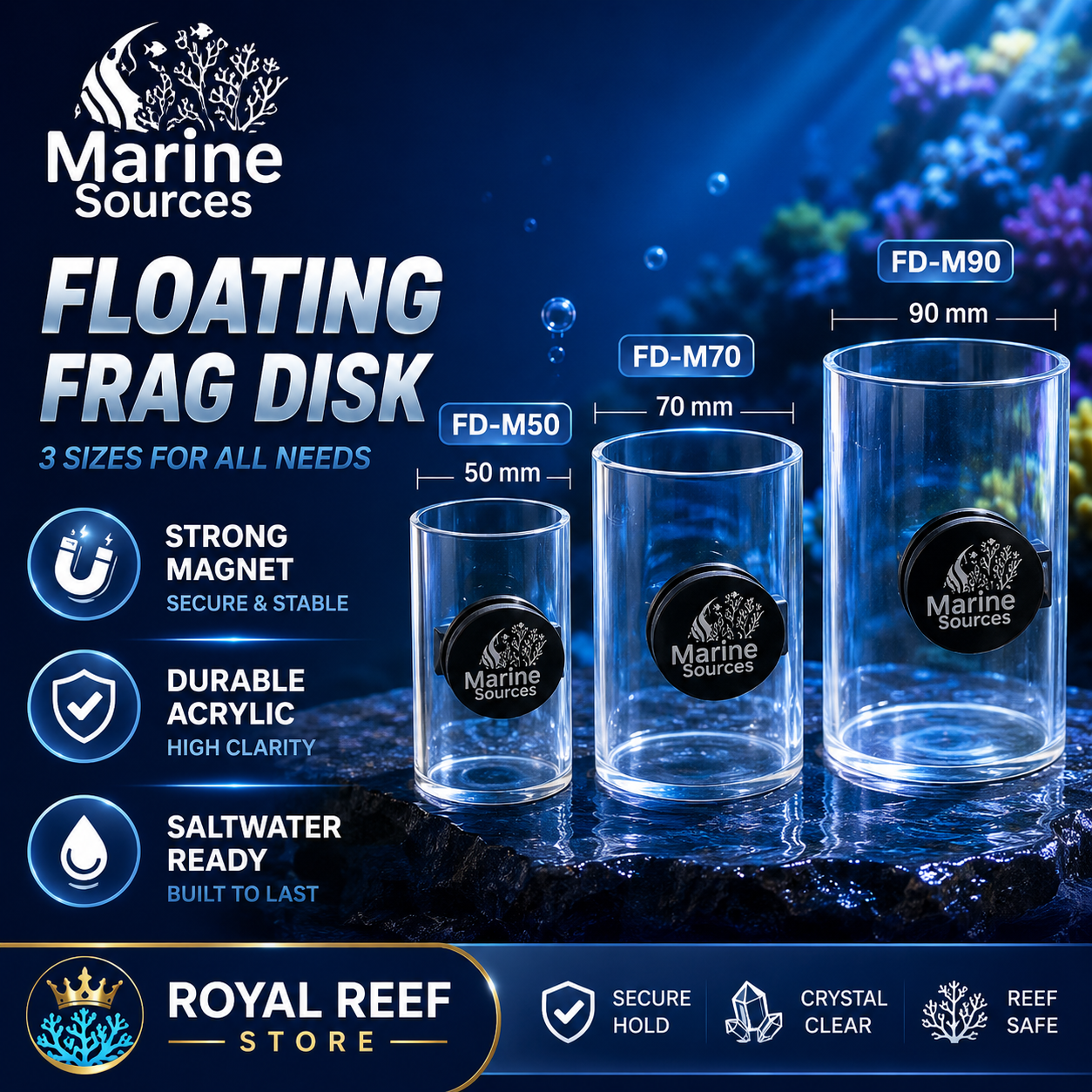 Fish Food Flake - Marine Sources 50/70/90mm Floating Grain Feeding