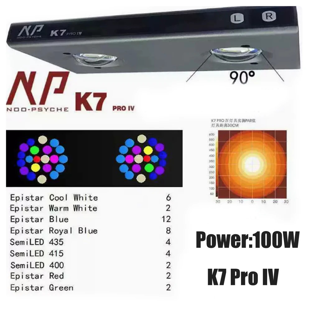 Aquarium Fish Saltwater - Noopsyche NP K7Pro IV 100W App