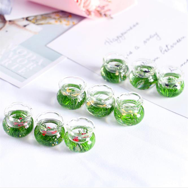 1/12 Lovely Dollhouse Miniatur - Aquarium Fish Home ulasan dan harga