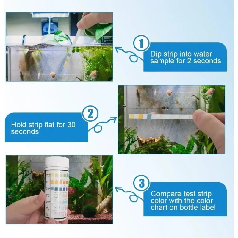 Aquarium Test Strip  Freshwate - Aquarium Fish Quality ulasan dan harga