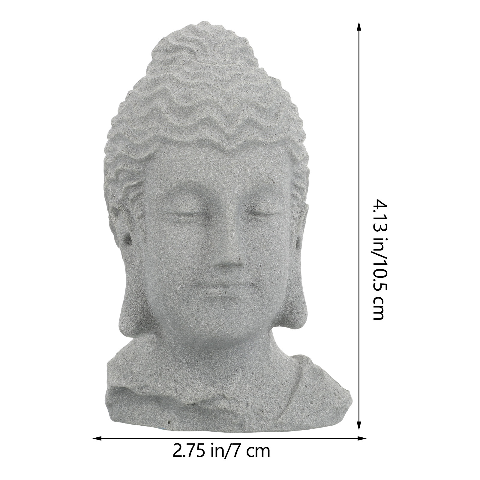 Buddha Head Statue Meditating  - Aquarium Fish Home ulasan dan harga