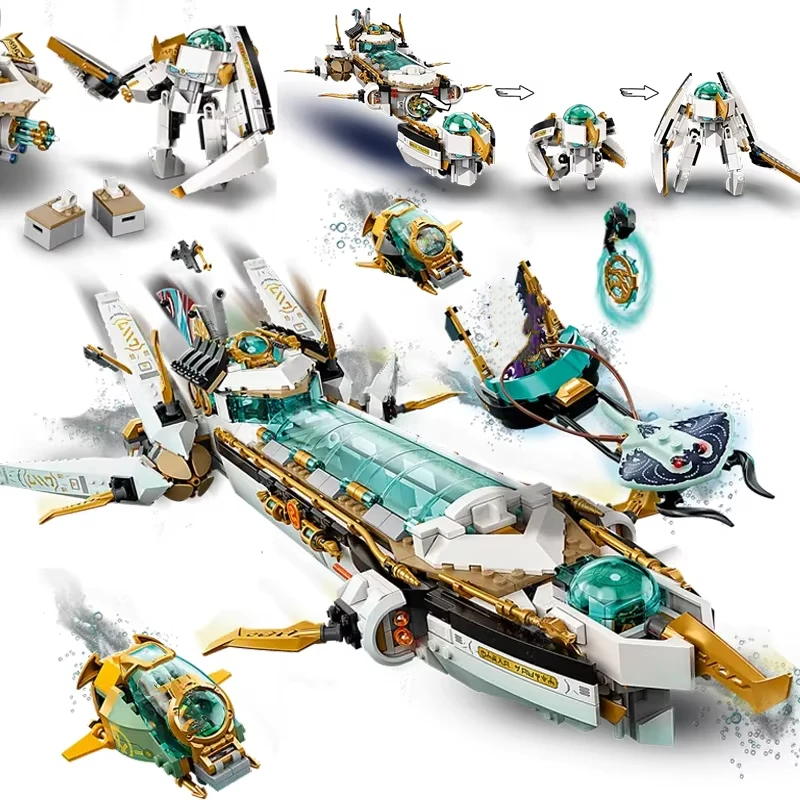 Compatible MOC Sets Ninja Seri - Aquarium Fish Lego ulasan dan harga