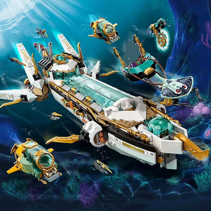 Compatible MOC Sets Ninja Seri - Aquarium Fish Lego ulasan dan harga