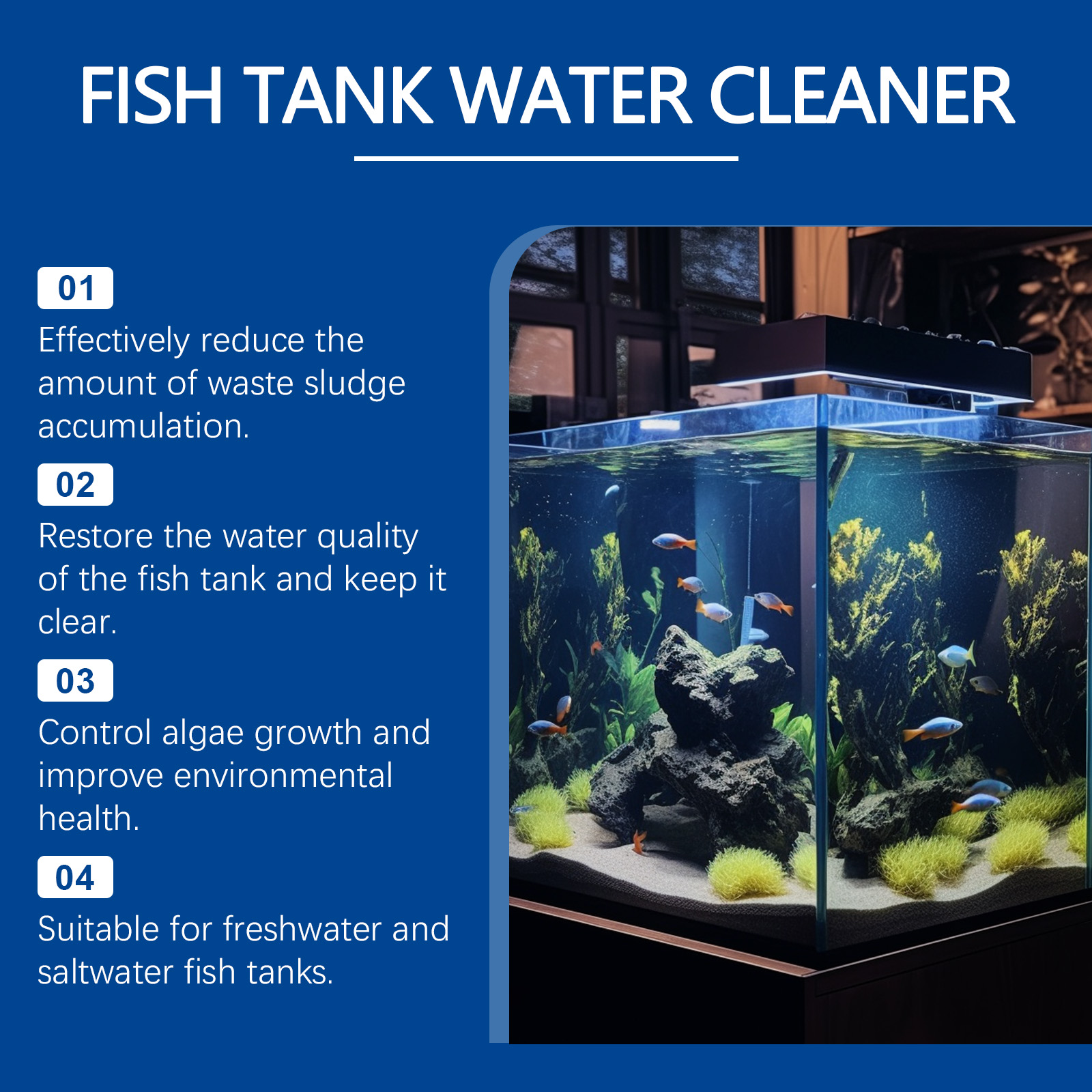 Aquarium Water Clarifier 100ml - Aquarium Fish Quality ulasan dan harga