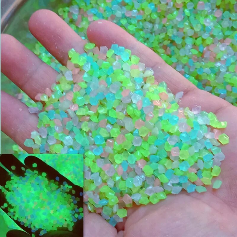 1000pcs 3-5mm Luminous Sand Gl - Aquarium Fish Home ulasan dan harga