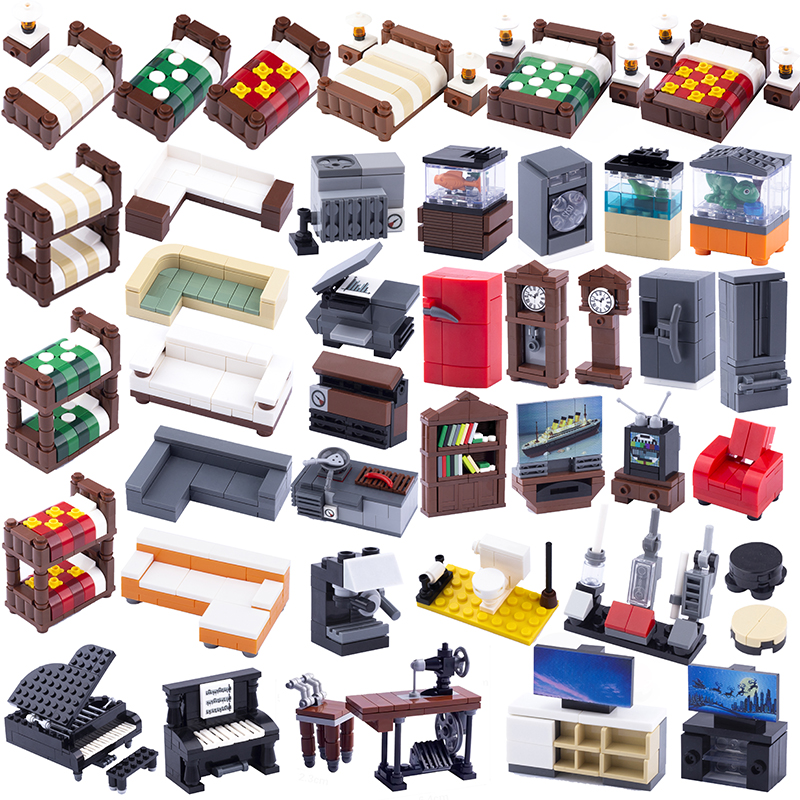 MOC City Furniture Building Bl - Aquarium Fish Lego ulasan dan harga