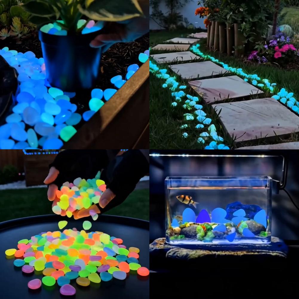 200/1000pcs Luminous Stones Gl - Aquarium Fish Home ulasan dan harga