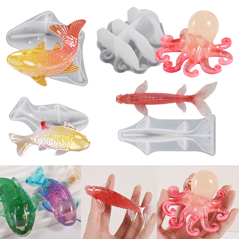 3D Koi Fish Shaped Epoxy Resin - Aquarium Fish Saltwater ulasan dan harga