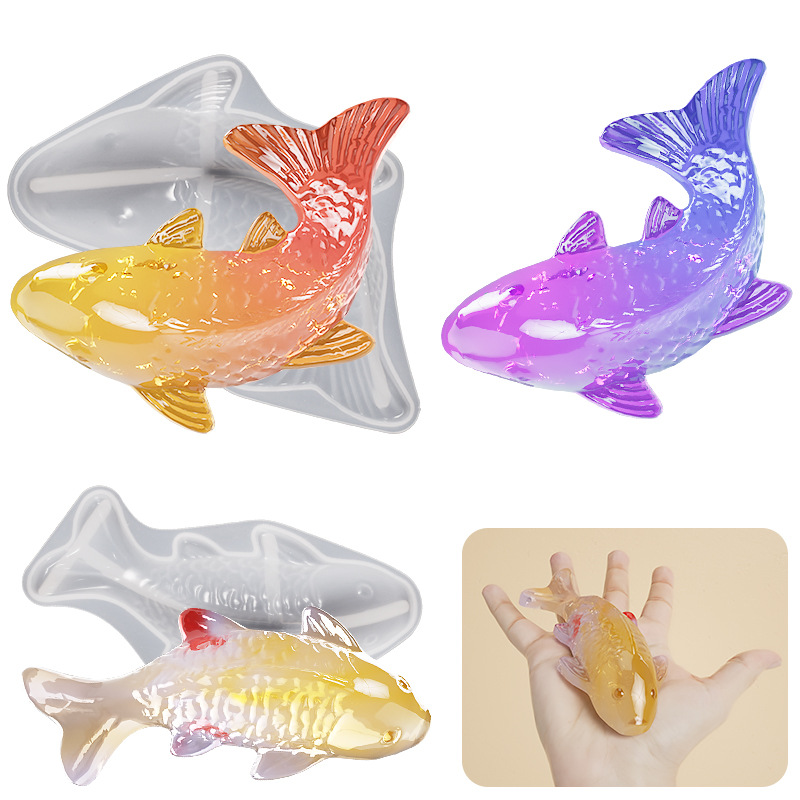 3D Koi Fish Shaped Epoxy Resin - Aquarium Fish Saltwater ulasan dan harga