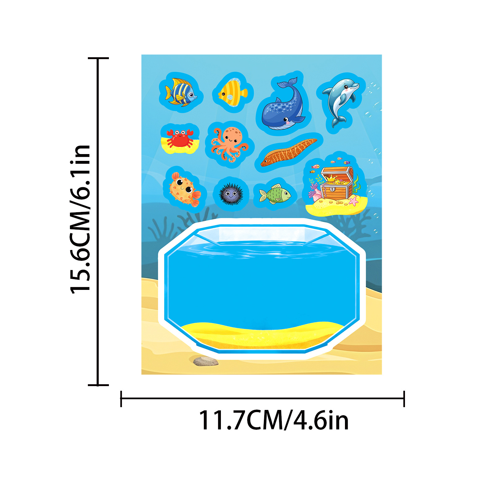 8Sheets Funny Cartoon Lucky Fi - Aquarium Fish Lego ulasan dan harga