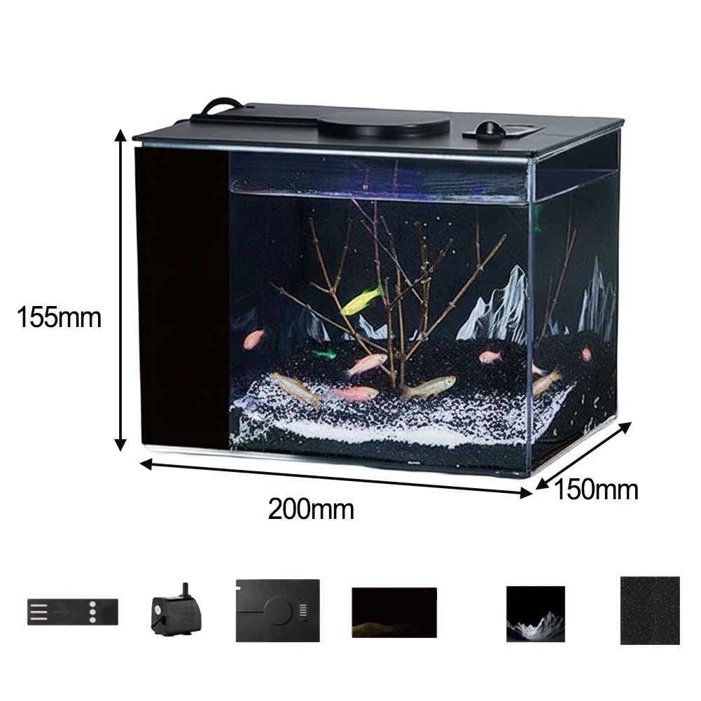 Self-circulation Fish Tank wit - Aquarium Fish Home ulasan dan harga