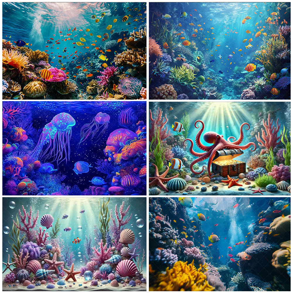Underwater World Party Decorat - Aquarium Fish And Supplies ulasan dan harga