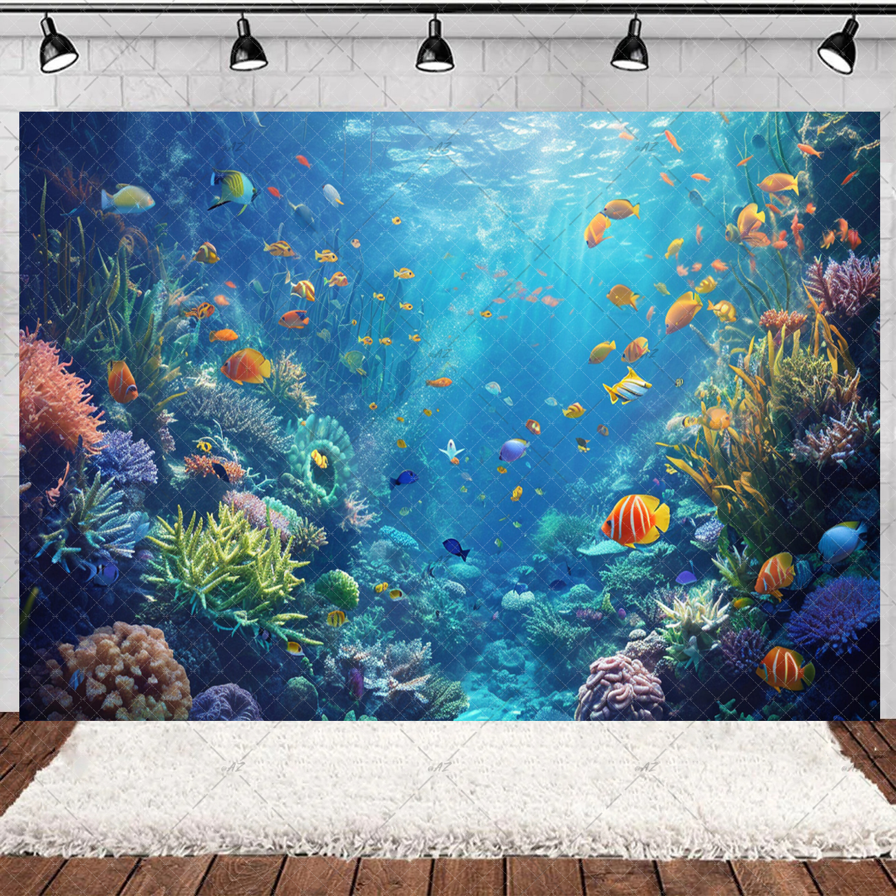Underwater World Party Decorat - Aquarium Fish And Supplies ulasan dan harga