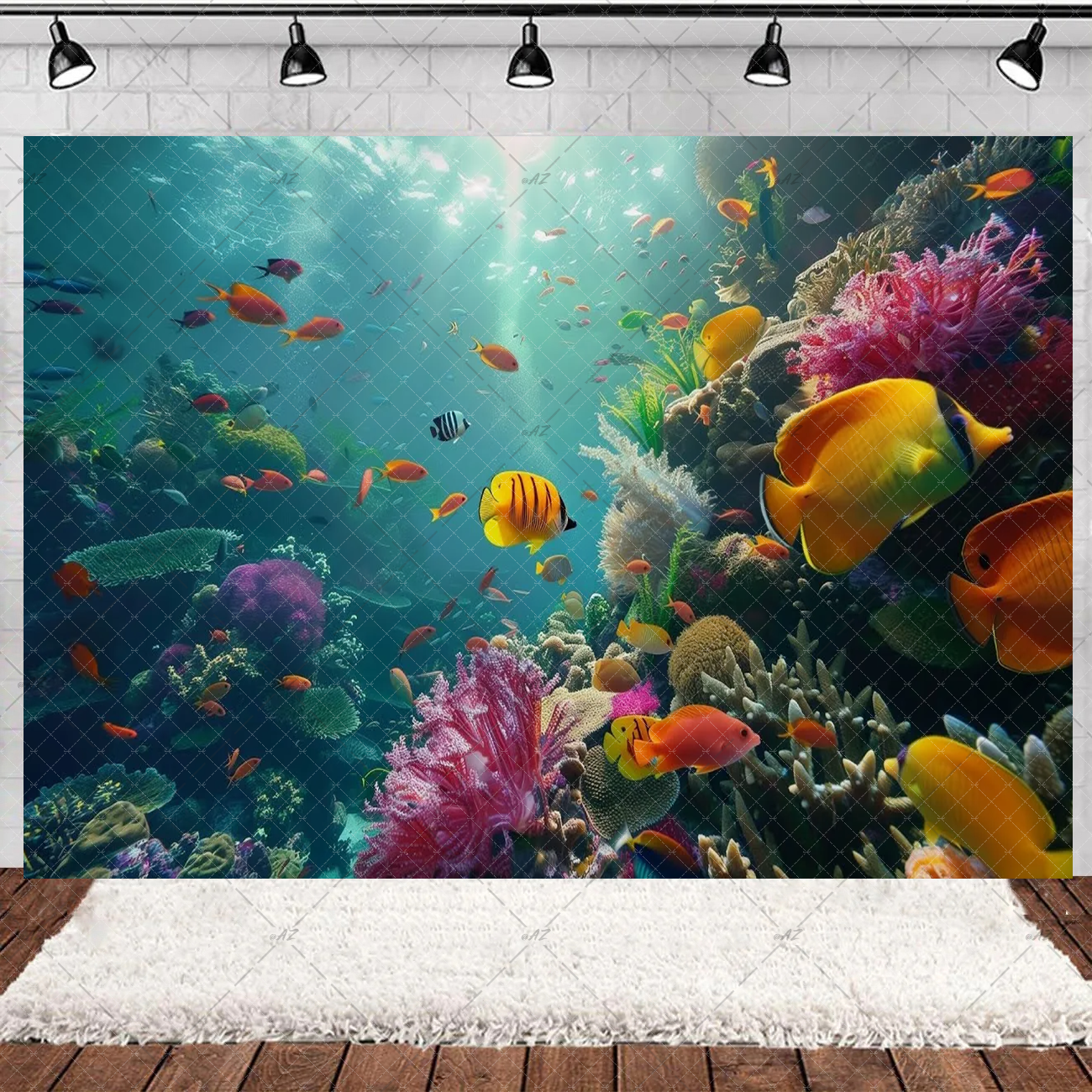 Underwater World Party Decorat - Aquarium Fish And Supplies ulasan dan harga