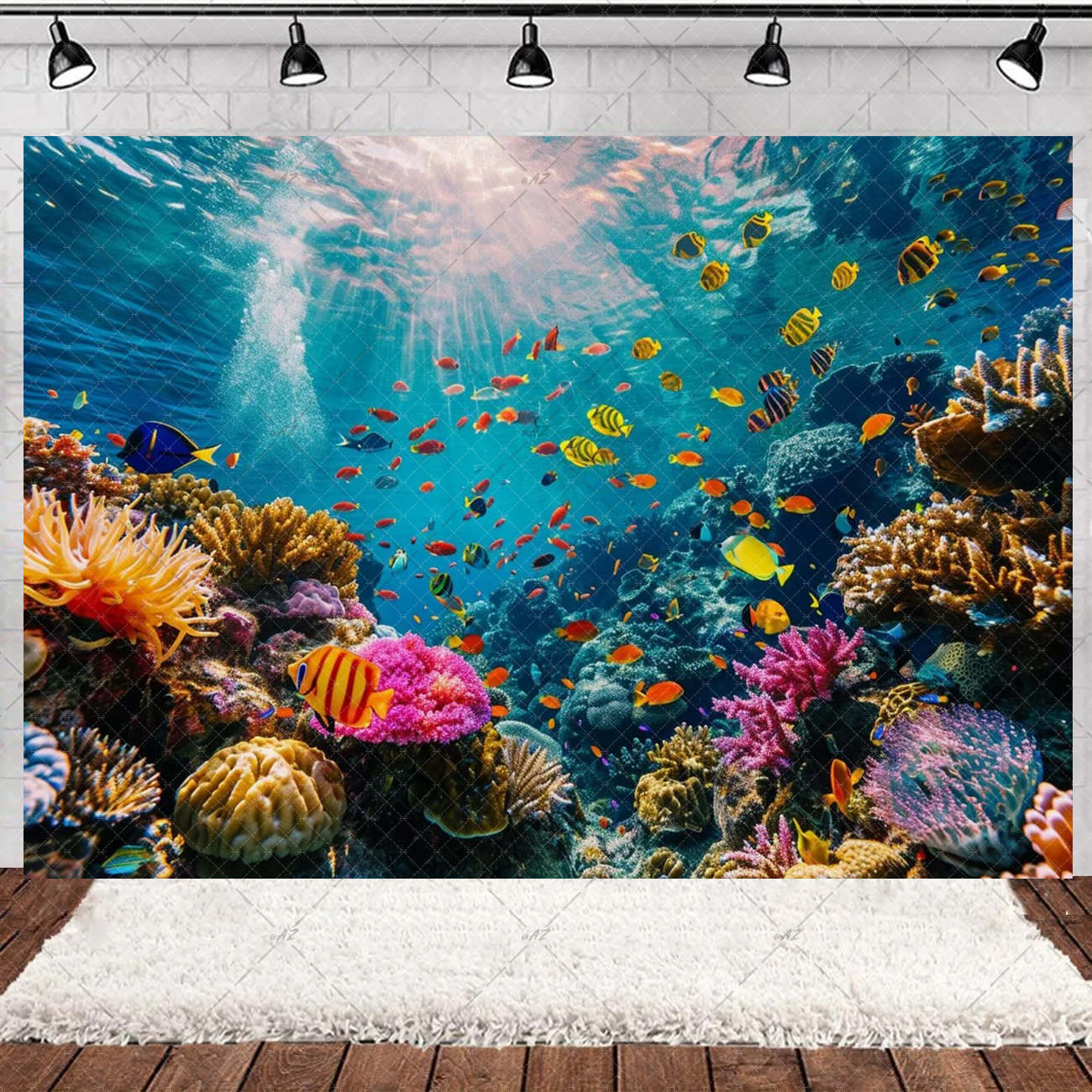 Underwater World Party Decorat - Aquarium Fish And Supplies ulasan dan harga