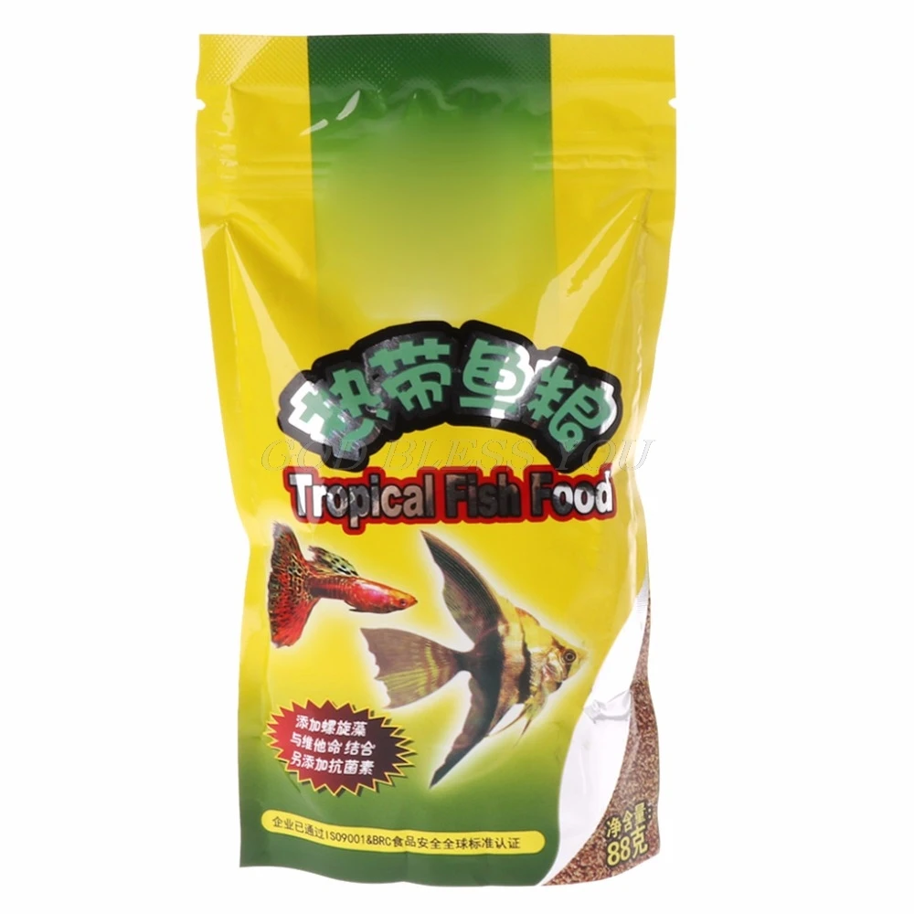 Aquarium Tank Tropical Fish Fo - Fish Food Flake ulasan dan harga