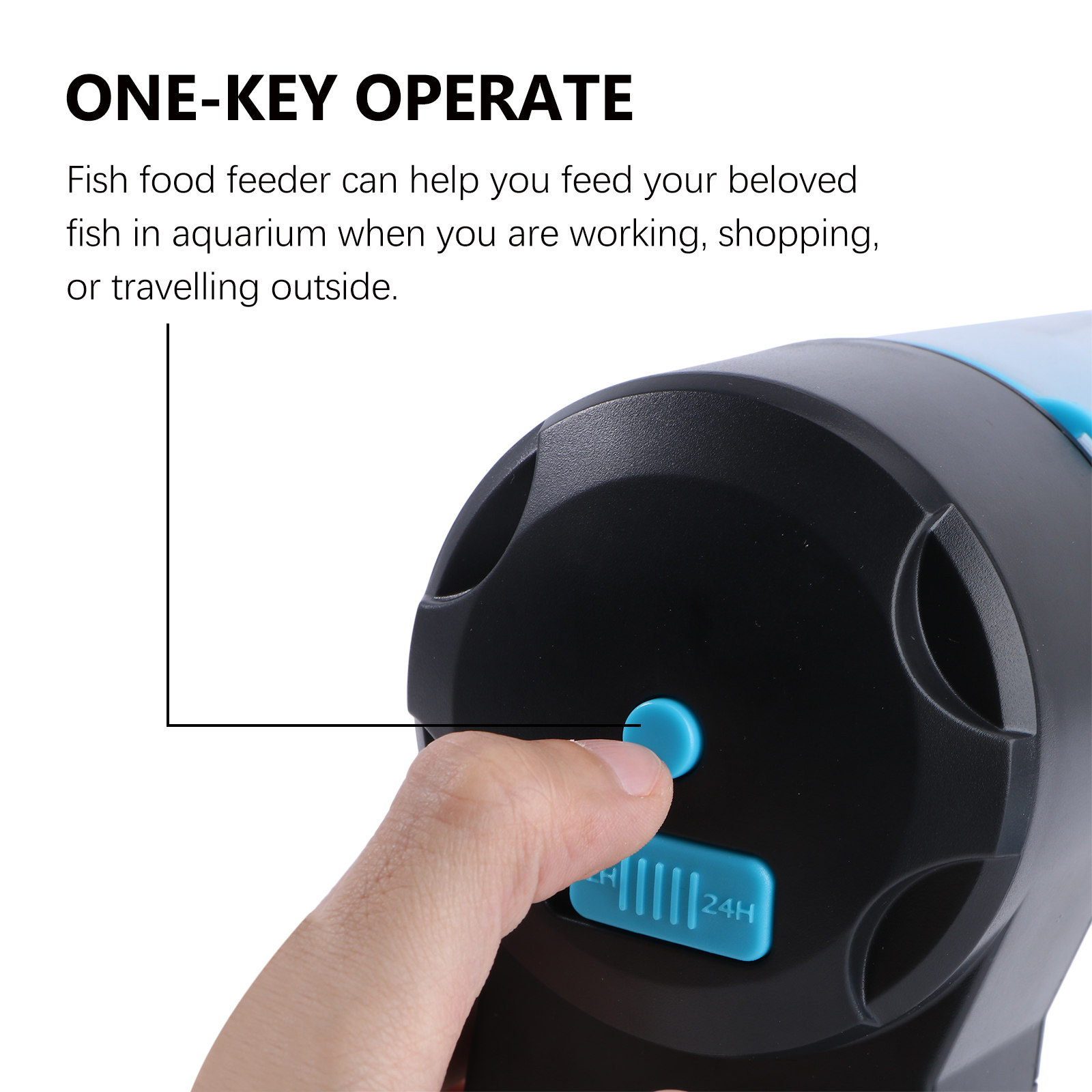 Fish Food Feeder Automatic Aqu - Fish Food Flake ulasan dan harga