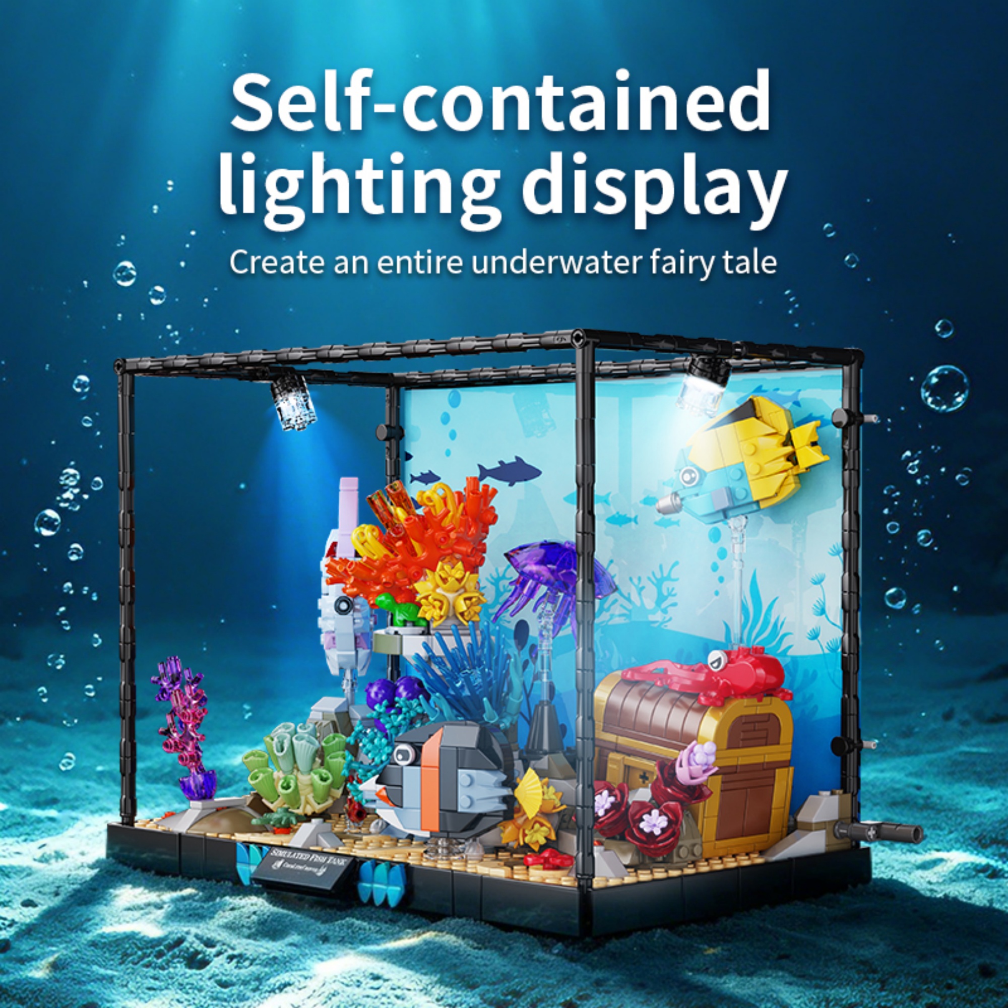 1318PCS Underwater Aquarium Bu - Aquarium Fish Lego ulasan dan harga