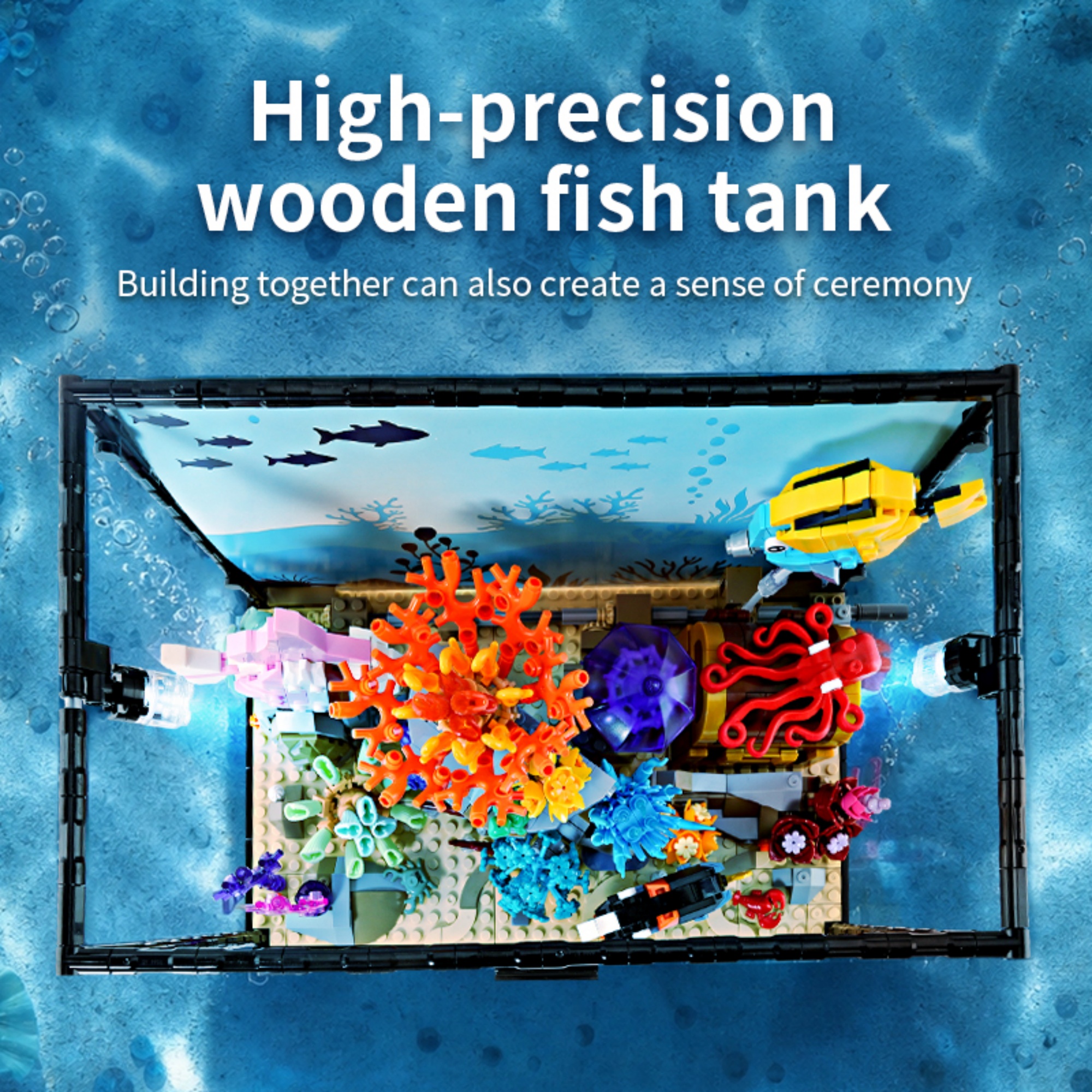 1318PCS Underwater Aquarium Bu - Aquarium Fish Lego ulasan dan harga