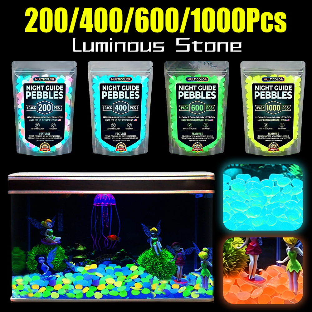 200-1000Pcs Luminous Sand Glow - Aquarium Fish Home ulasan dan harga
