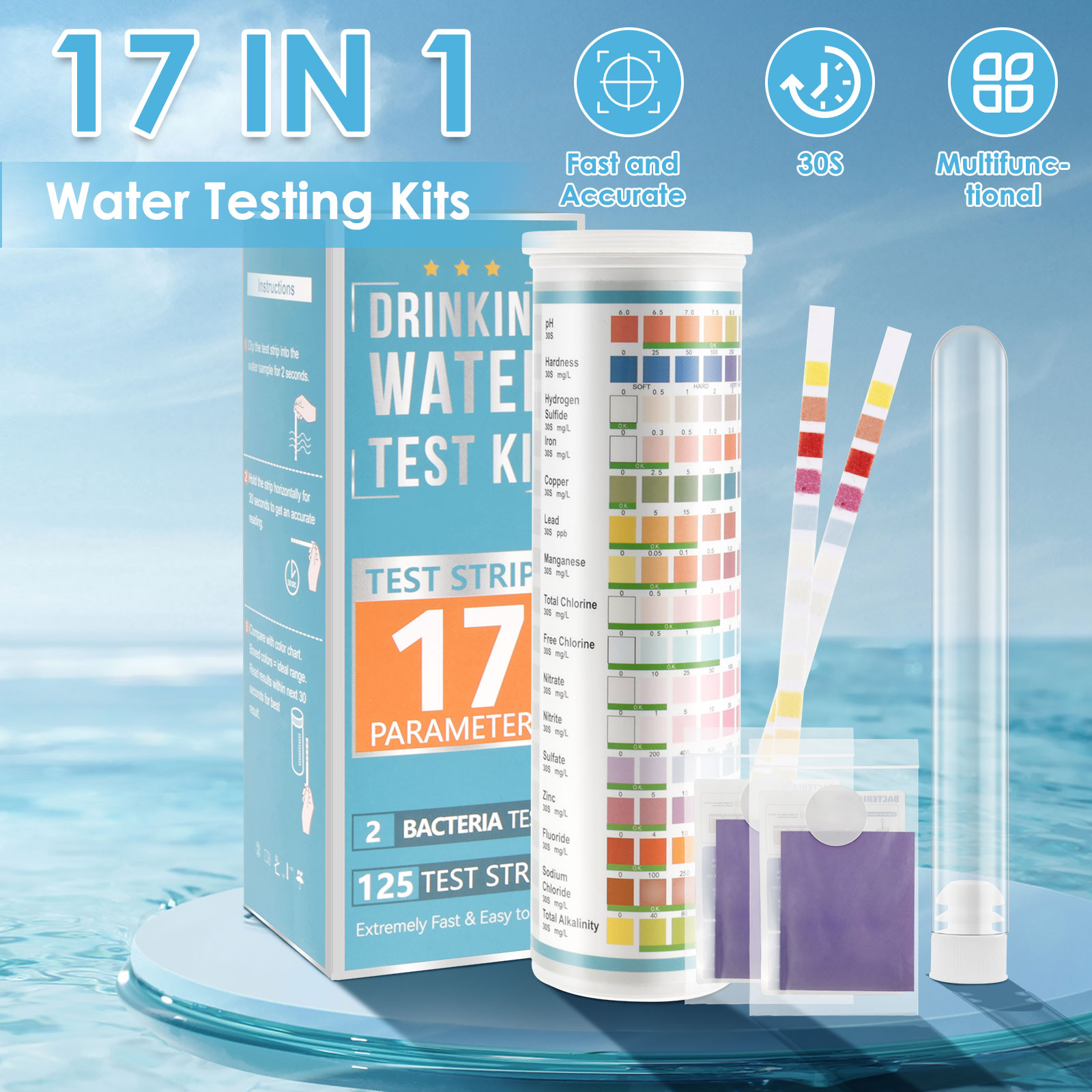 5-17 in 1 Aquarium Test Strips - Aquarium Fish Saltwater ulasan dan harga