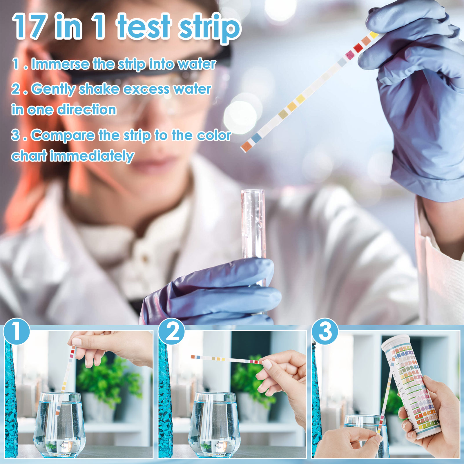 5-17 in 1 Aquarium Test Strips - Aquarium Fish Saltwater ulasan dan harga