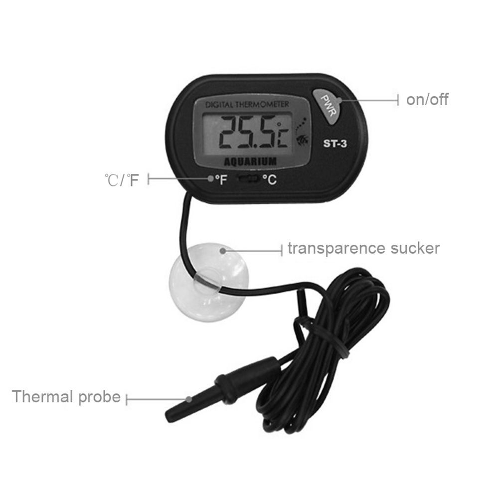 Aquarium Thermometer Suction C - Aquarium Fish And Supplies ulasan dan harga