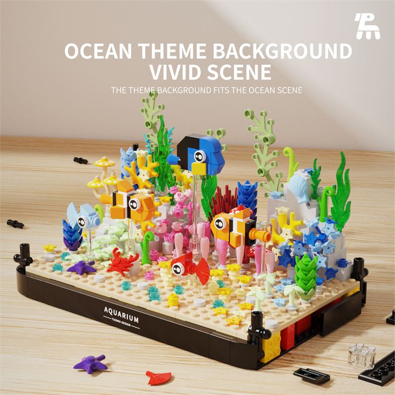 Aquarium building blocks fish  - Aquarium Fish Lego ulasan dan harga
