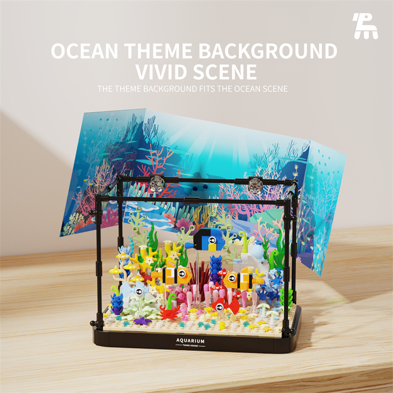 Aquarium building blocks fish  - Aquarium Fish Lego ulasan dan harga
