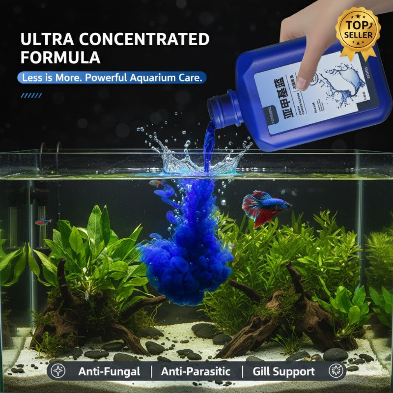 Aquarium Methylene Blue Liquid - Aquarium Fish Quality ulasan dan harga
