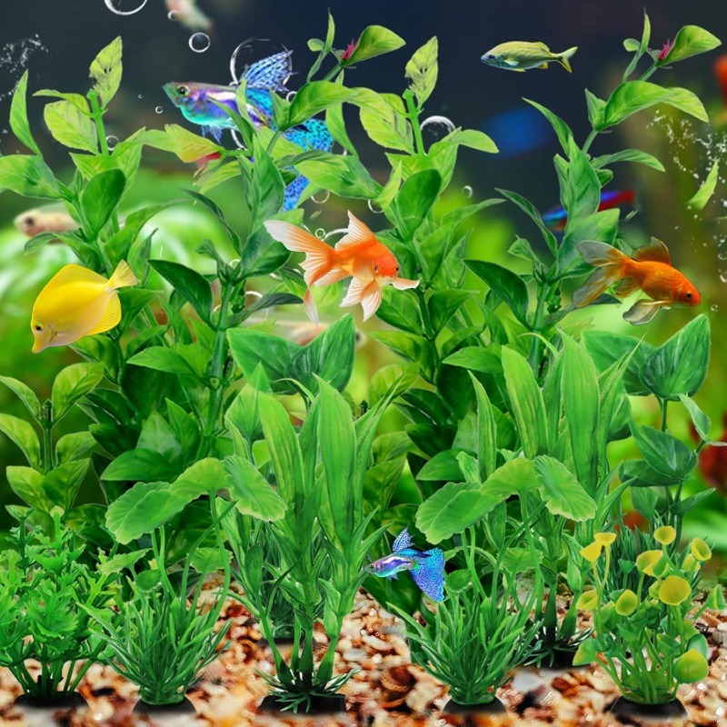 10/20Pcs Artificial Aquarium P - Aquarium Fish Home ulasan dan harga