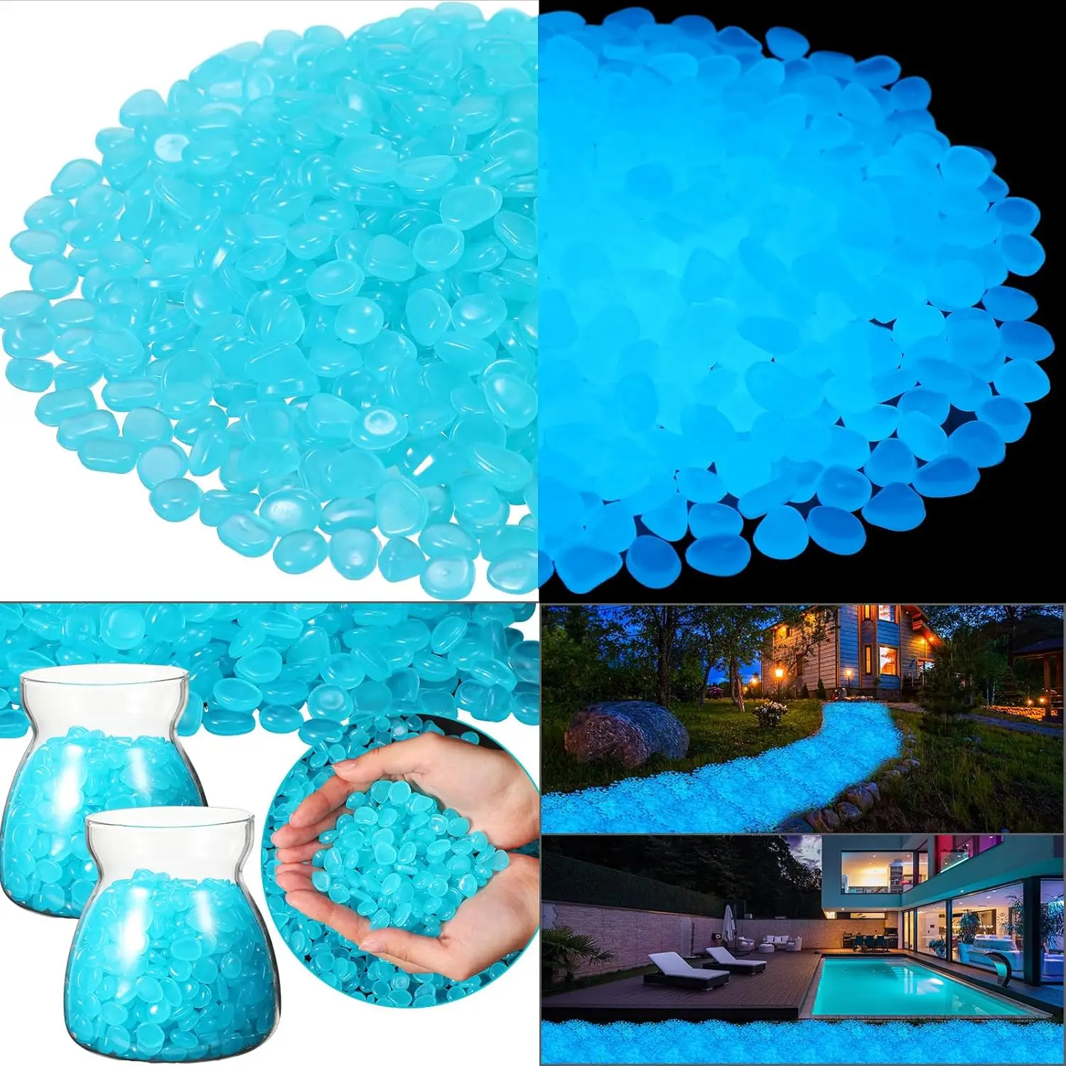 500Pcs Glow in The Dark Garden - Aquarium Fish Saltwater ulasan dan harga