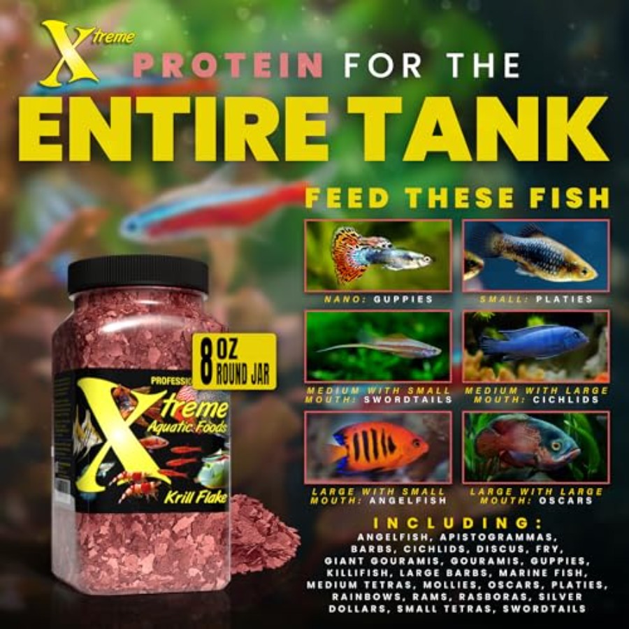 Xtreme Krill Flakes - Premium  - Fish Food Flake ulasan dan harga